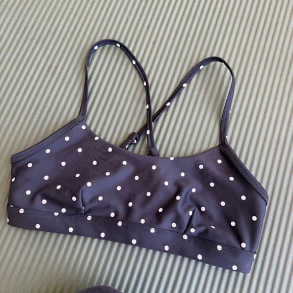 alo yoga airlift intrigue polka dot sports bra - Picture 2 of 5